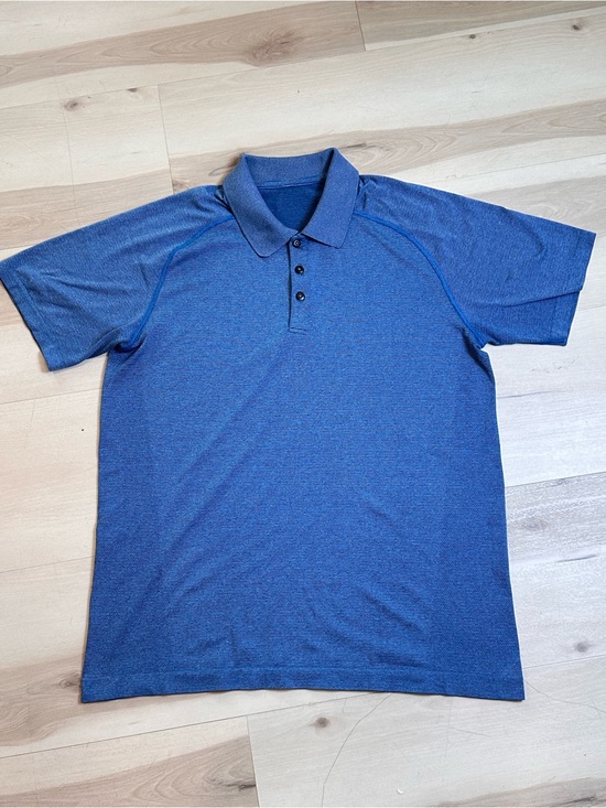 lululemon athletica Other - Lululemon Metal Vent Tech Polo Mens L Short Sleeve Collared Golf Gym Lightweight